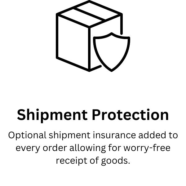 all of our shipments have optional insurance to ensure delivery of our supplements.