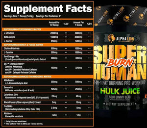 Alpha Lion SuperHuman Burn - Bemoxie Supplements