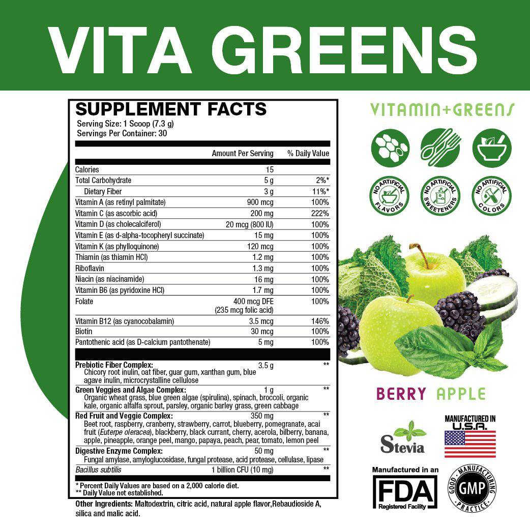 Vita Greens - Bemoxie Supplements