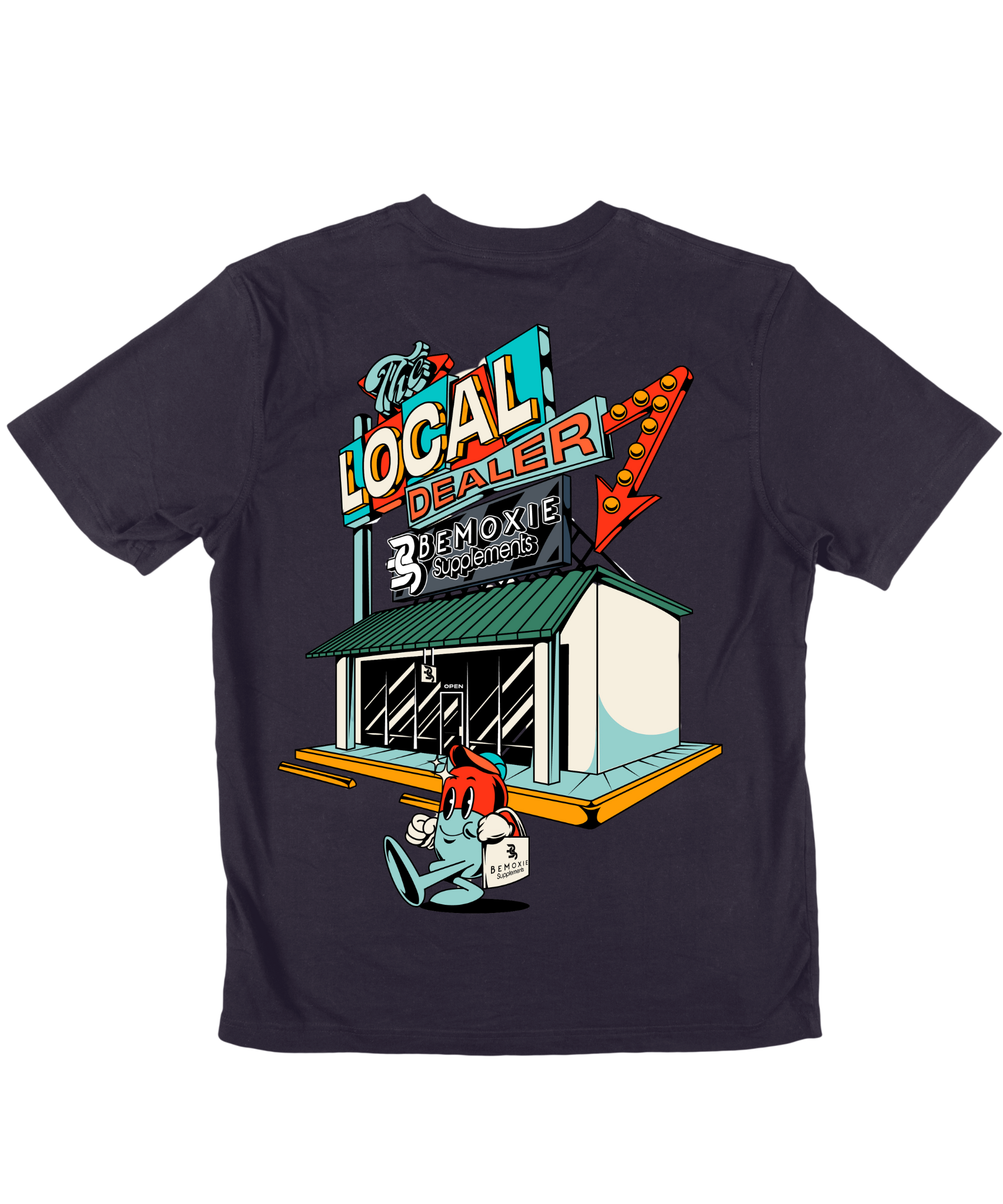 The Local Dealer Acid Wash Tee - Bemoxie Supplements