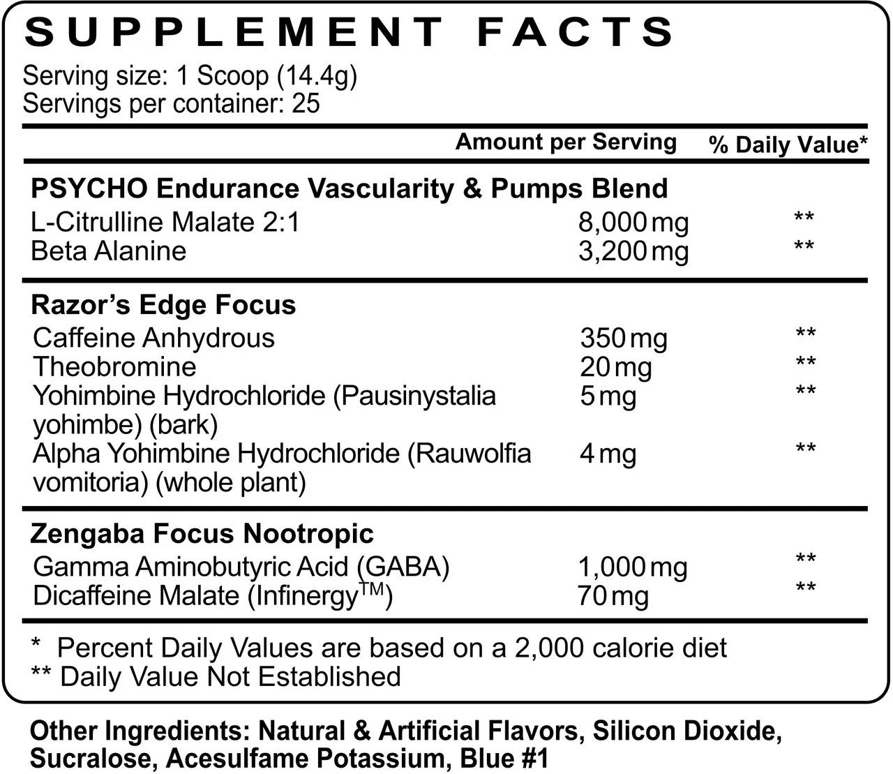 Psycho Pharma Edge of Insanity - Bemoxie Supplements