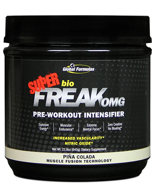 Global Formulas Super bio Freak OMG Pump focus energy Piña Colada