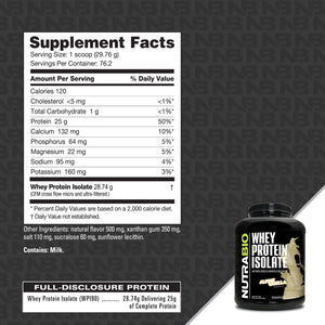 NutraBio Whey Protein Isolate