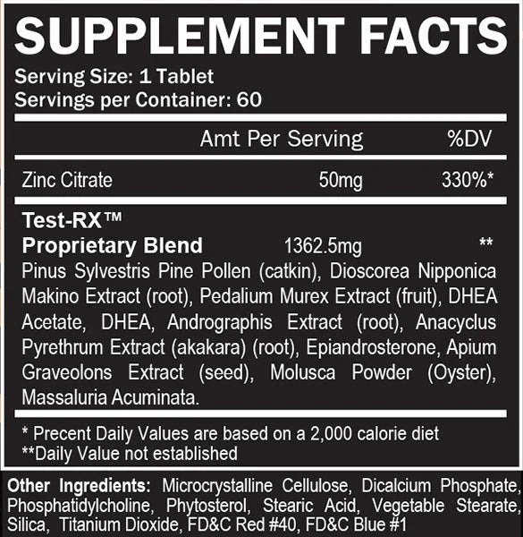 TEST‑RX® – Extreme Anabolic Testosterone Support - Bemoxie Supplements