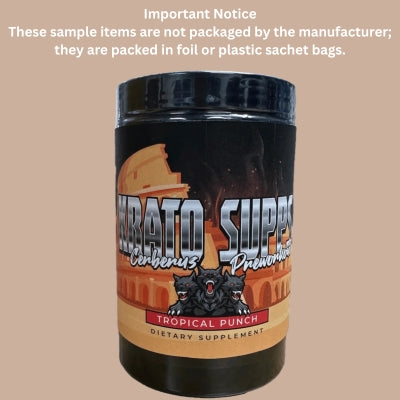 Krato Supps Cerberus Pre workout sample (1) - Bemoxie Supplements