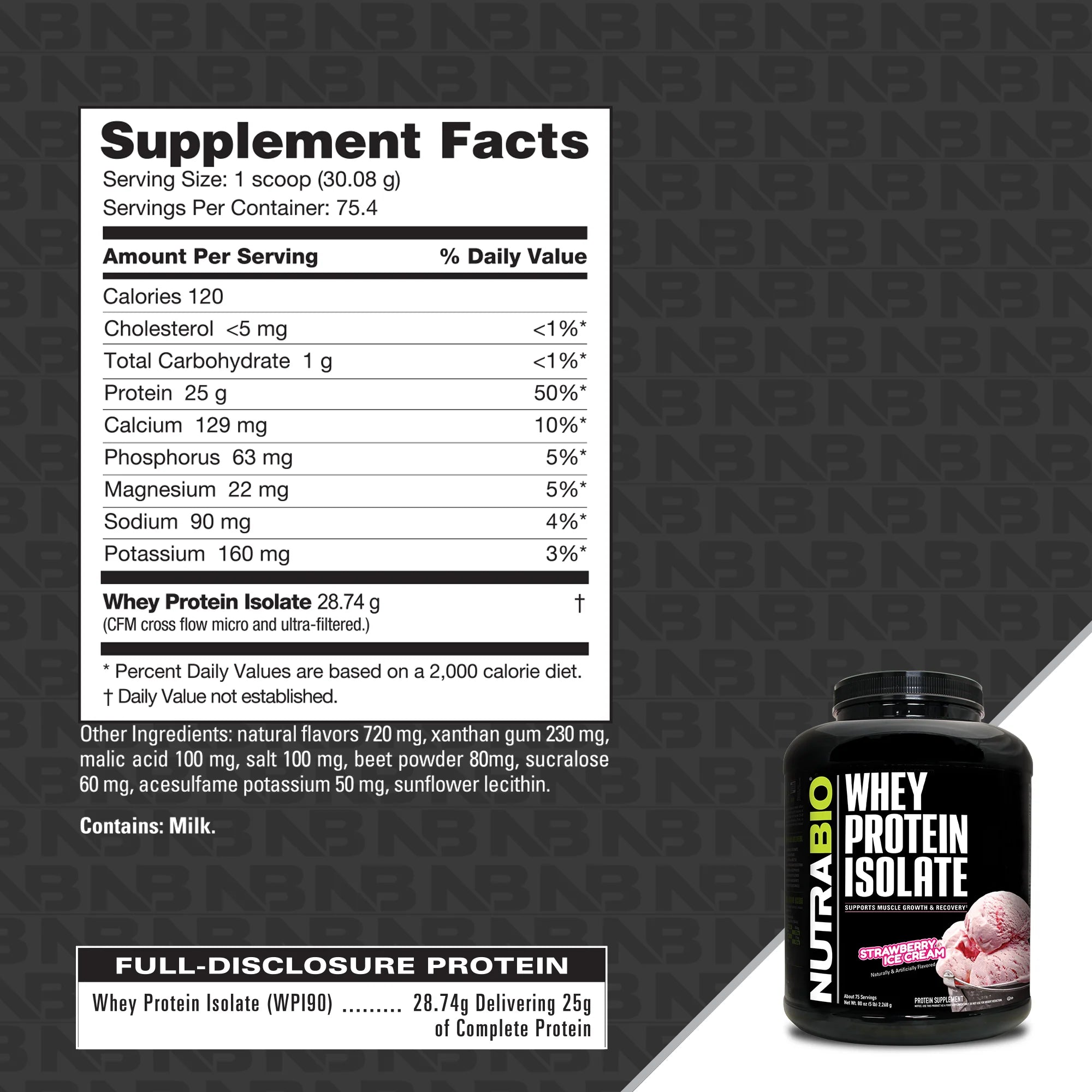 NutraBio Whey Protein Isolate