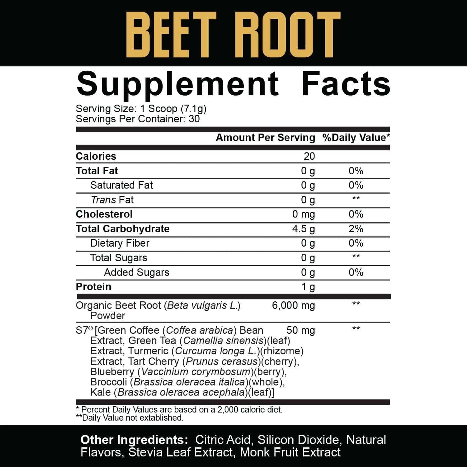 5% Nutrition Beet Powder - Bemoxie Supplements