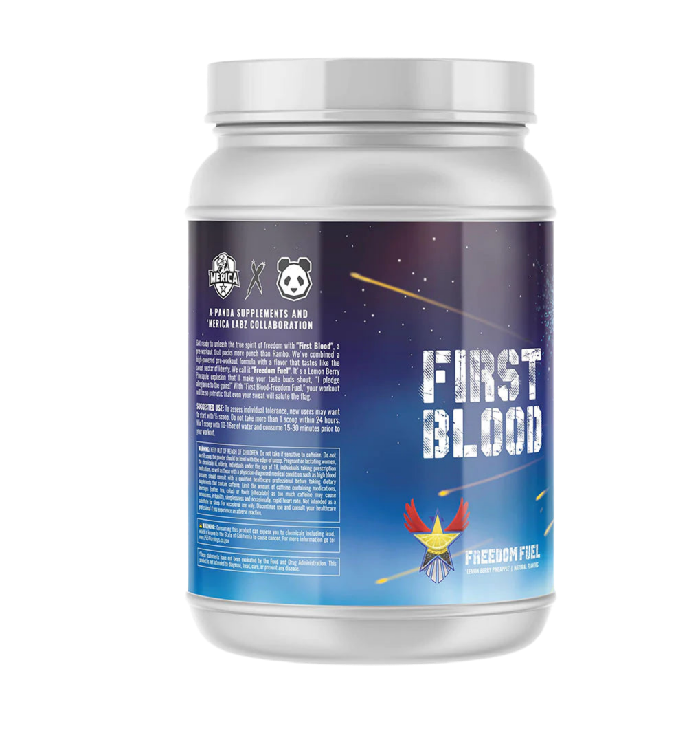 FIRST BLOOD- Panda Supplements & Merica Labz Collaboration - Bemoxie Supplements