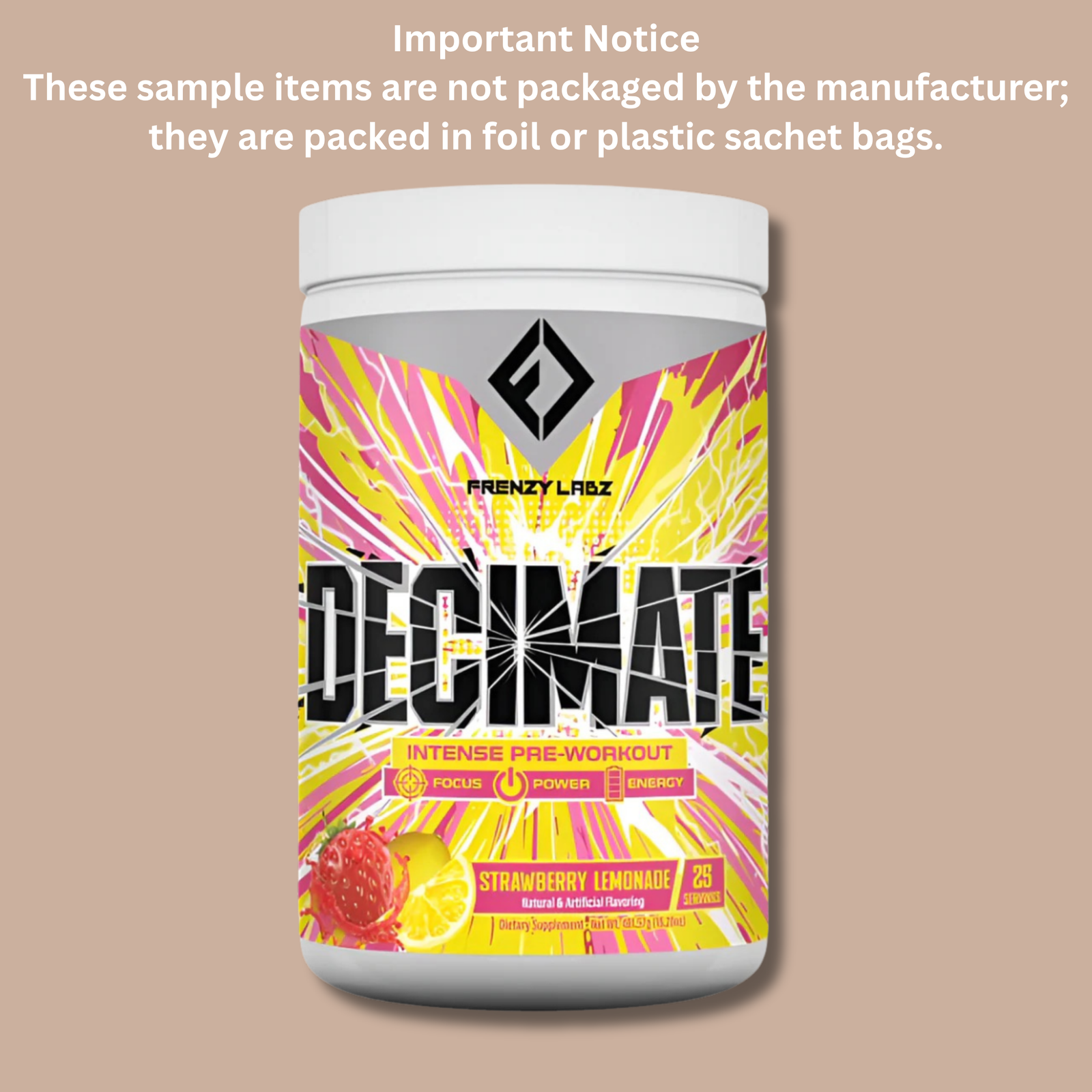 Frenzy Labz Decimate Pre workout (1) - Bemoxie Supplements