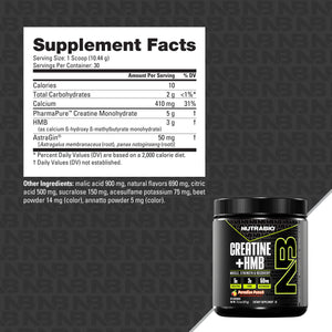 NutraBio Creatine + HMB - Bemoxie Supplements