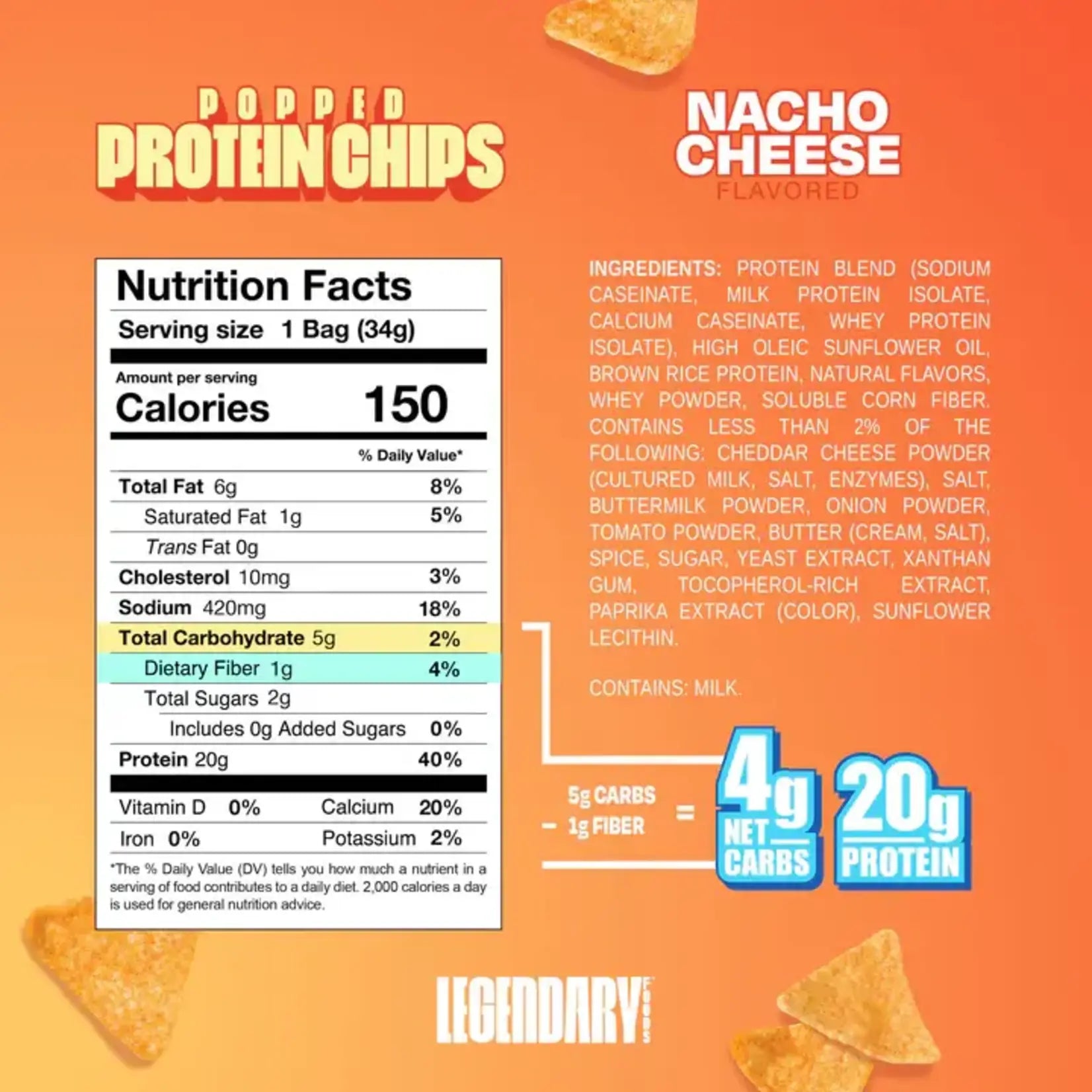 Legendary Popped Protein Chips - Bemoxie Supplements