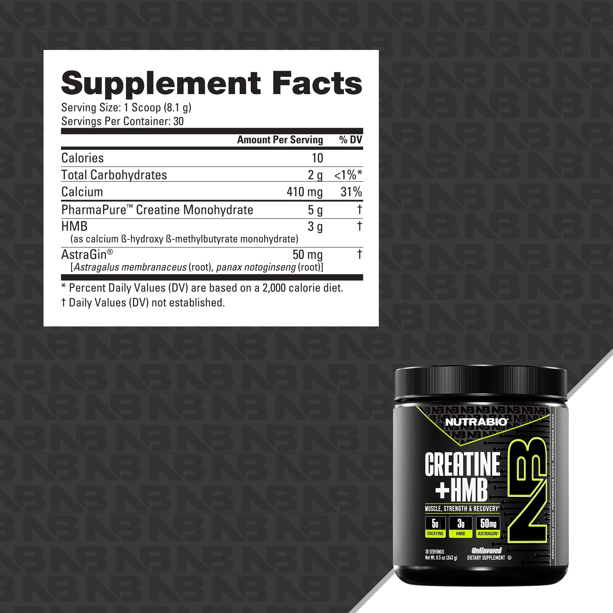 NutraBio Creatine + HMB - Bemoxie Supplements