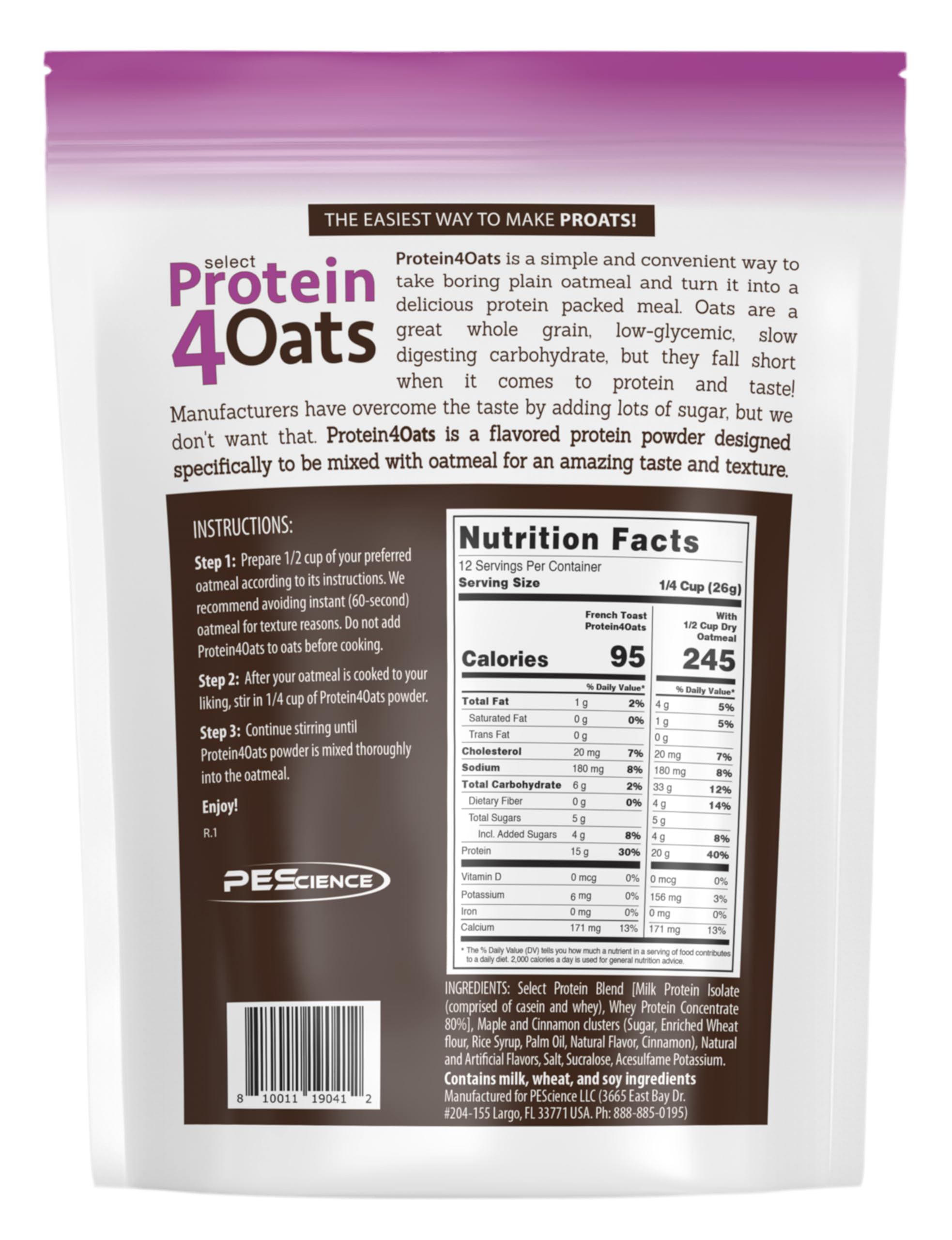 PEScience Protein 4 Oats