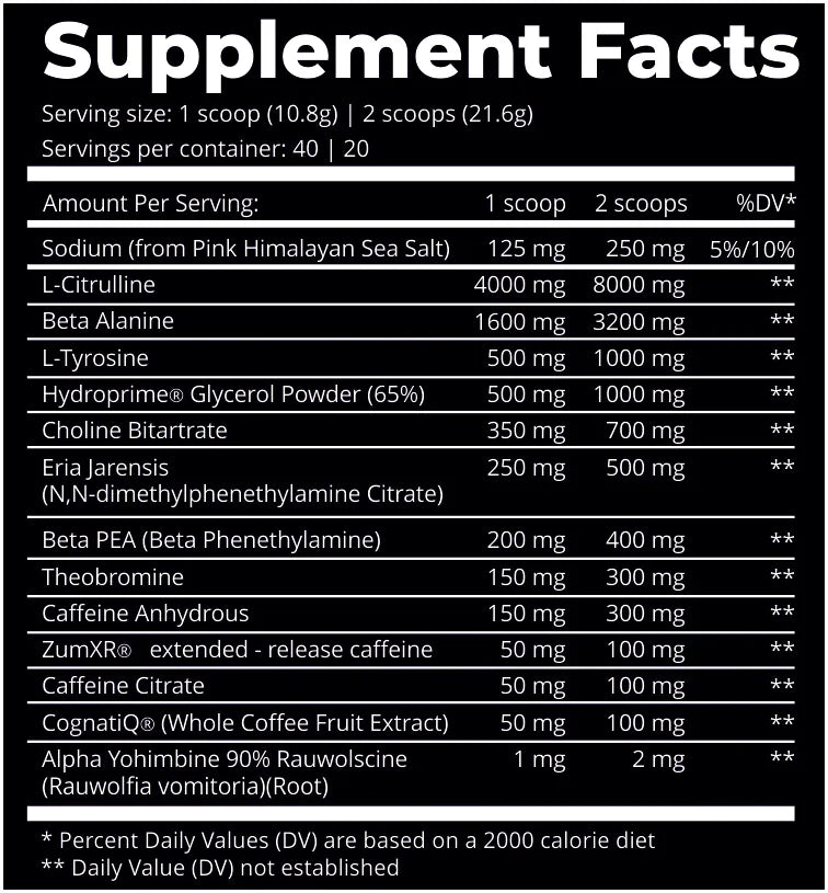 Pre-entrenamiento de Dark Labs Crack Reloaded