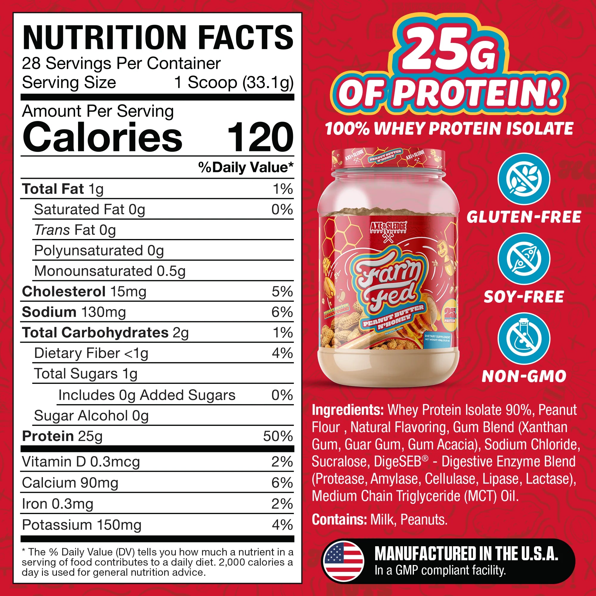 Axe & Sledge Farm Fed Protein - Bemoxie Supplements