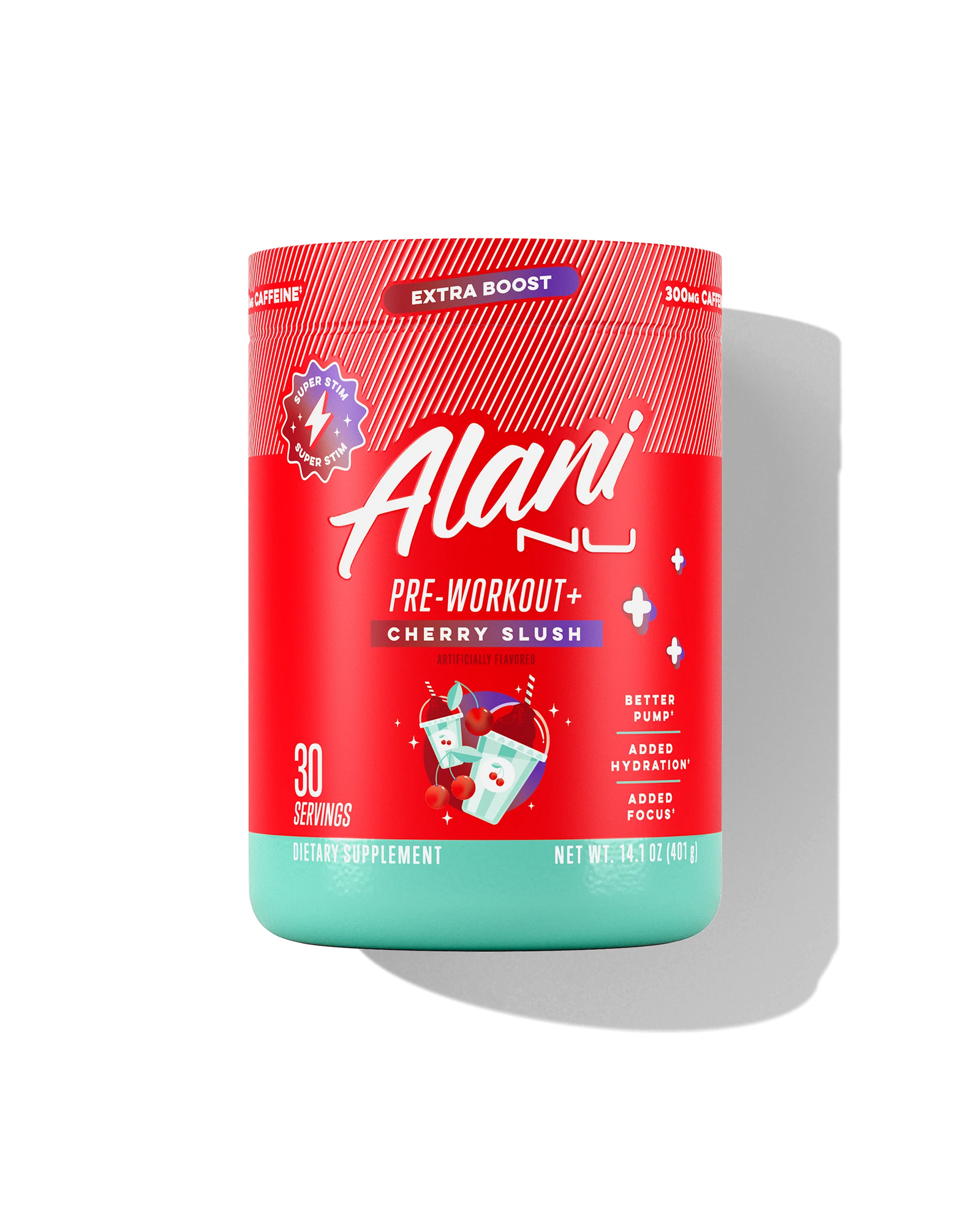 Alani Nu Pre Workout+ Cherry Slush (EXP 08/2026) - Bemoxie Supplements