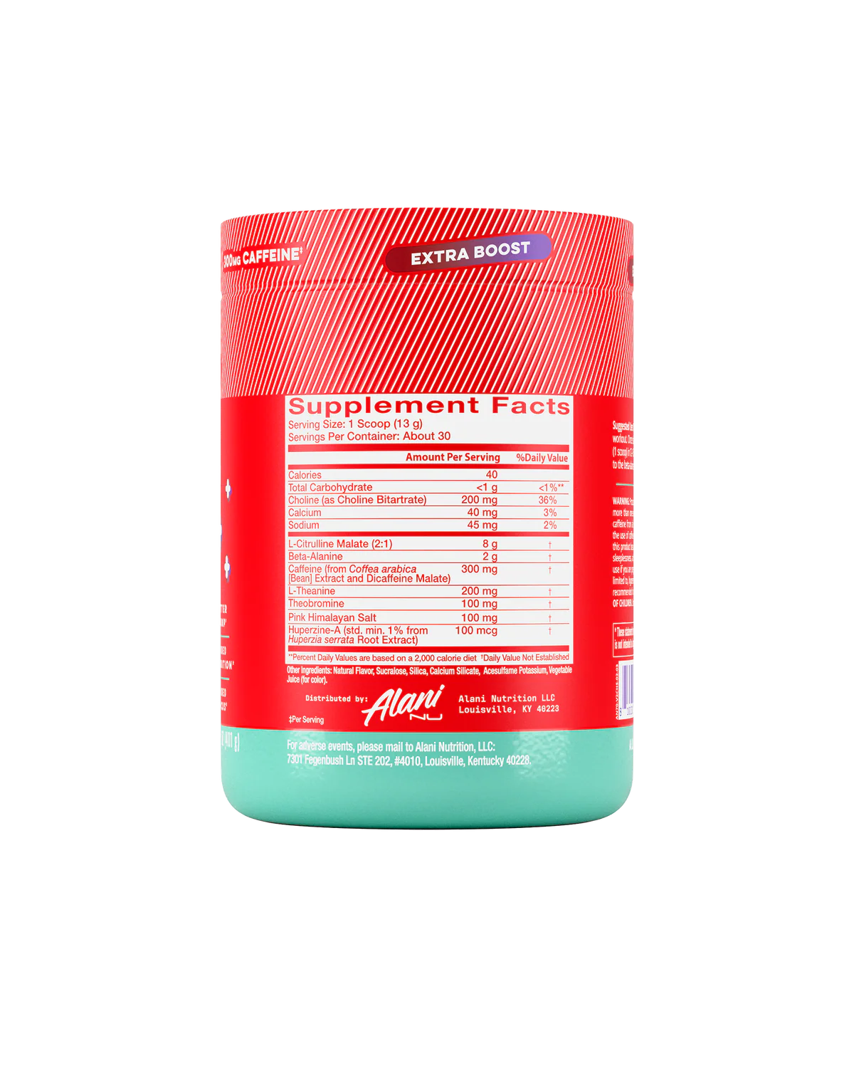 Alani Nu Pre Workout+ Cherry Slush (EXP 08/2026) - Bemoxie Supplements