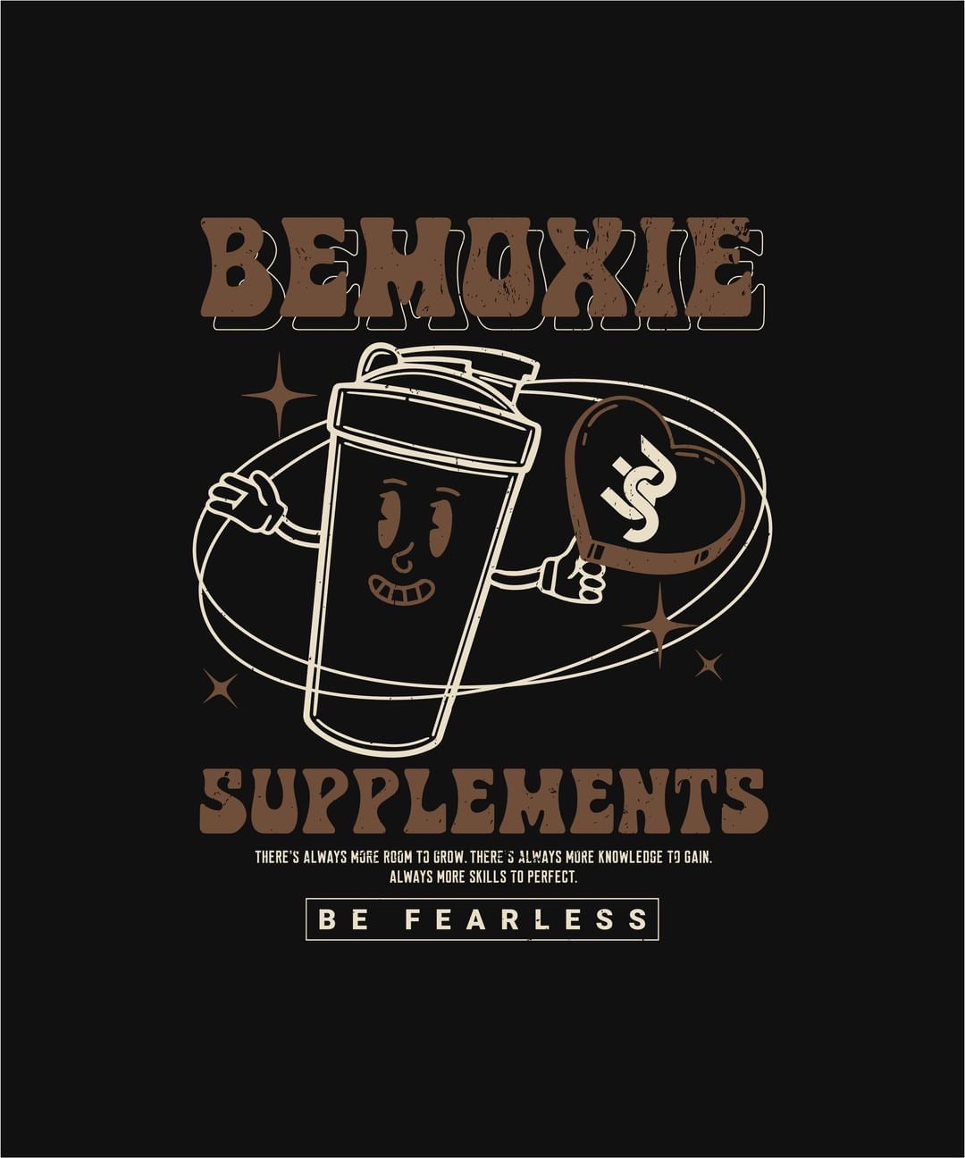 Bemoxie Supplements | Vintage Retro Shaker - Bemoxie Supplements