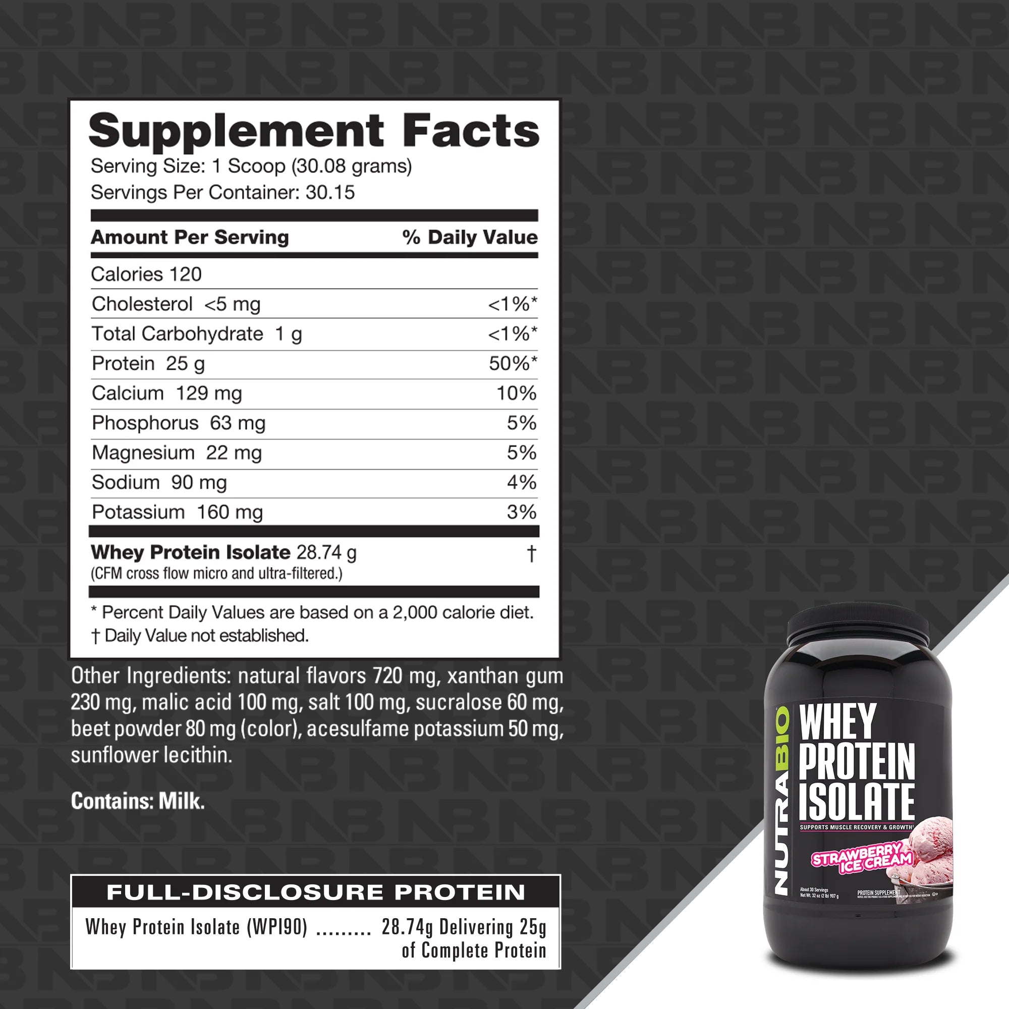 NutraBio Whey Protein Isolate