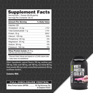 NutraBio Whey Protein Isolate
