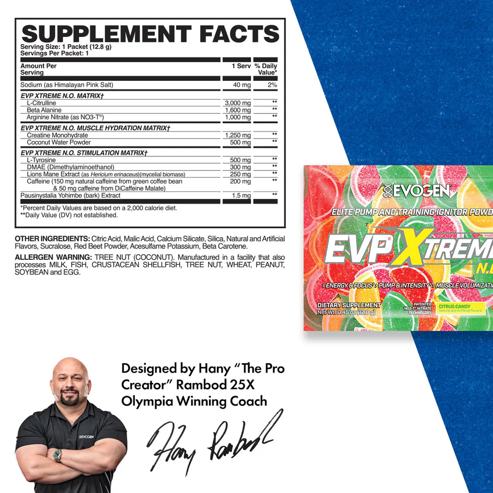 Evogen EVP Xtreme NO Sample (1) - Bemoxie Supplements