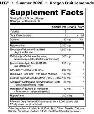 LFG Burn Pre Workout - Bemoxie Supplements