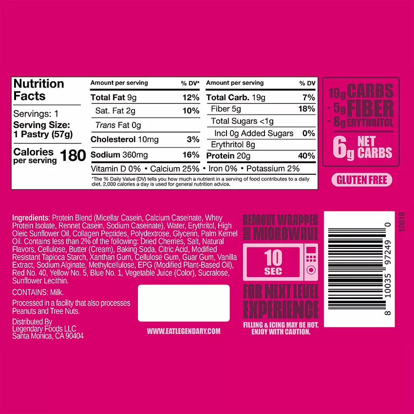 Legendary Foods Tasty Pastry - Bemoxie Supplements