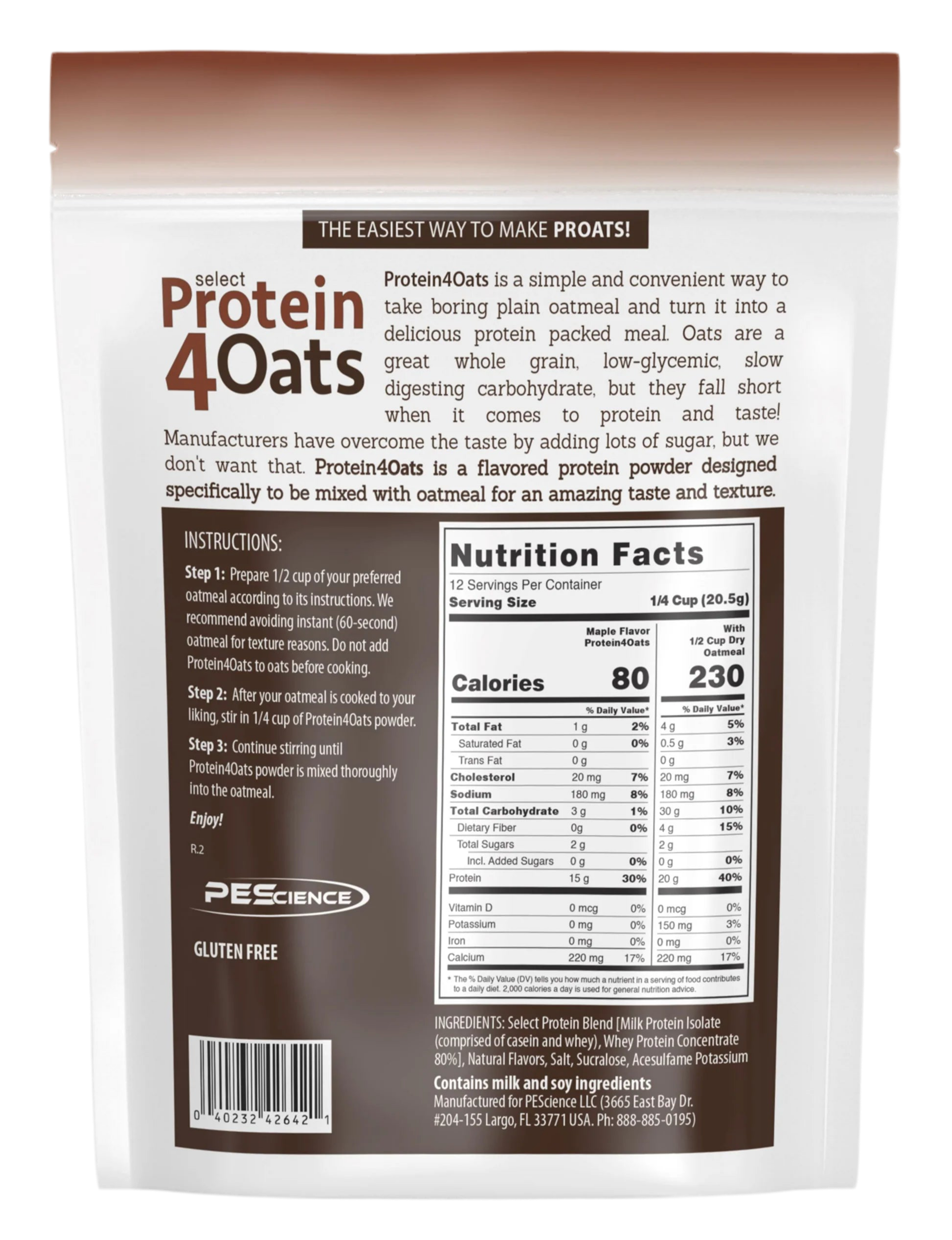 PEScience Protein 4 Oats