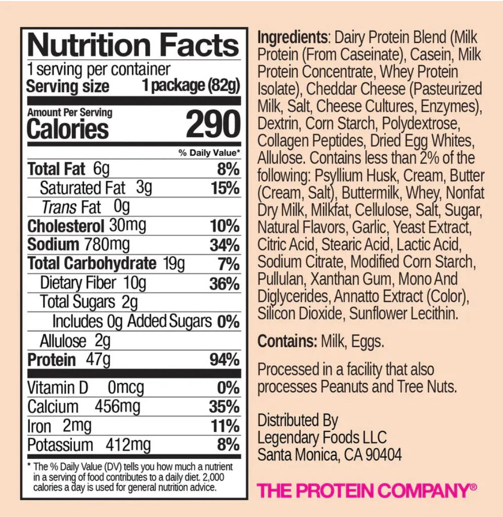 Legendary Foods Protein Pasta – 47g Protein - Bemoxie Supplements