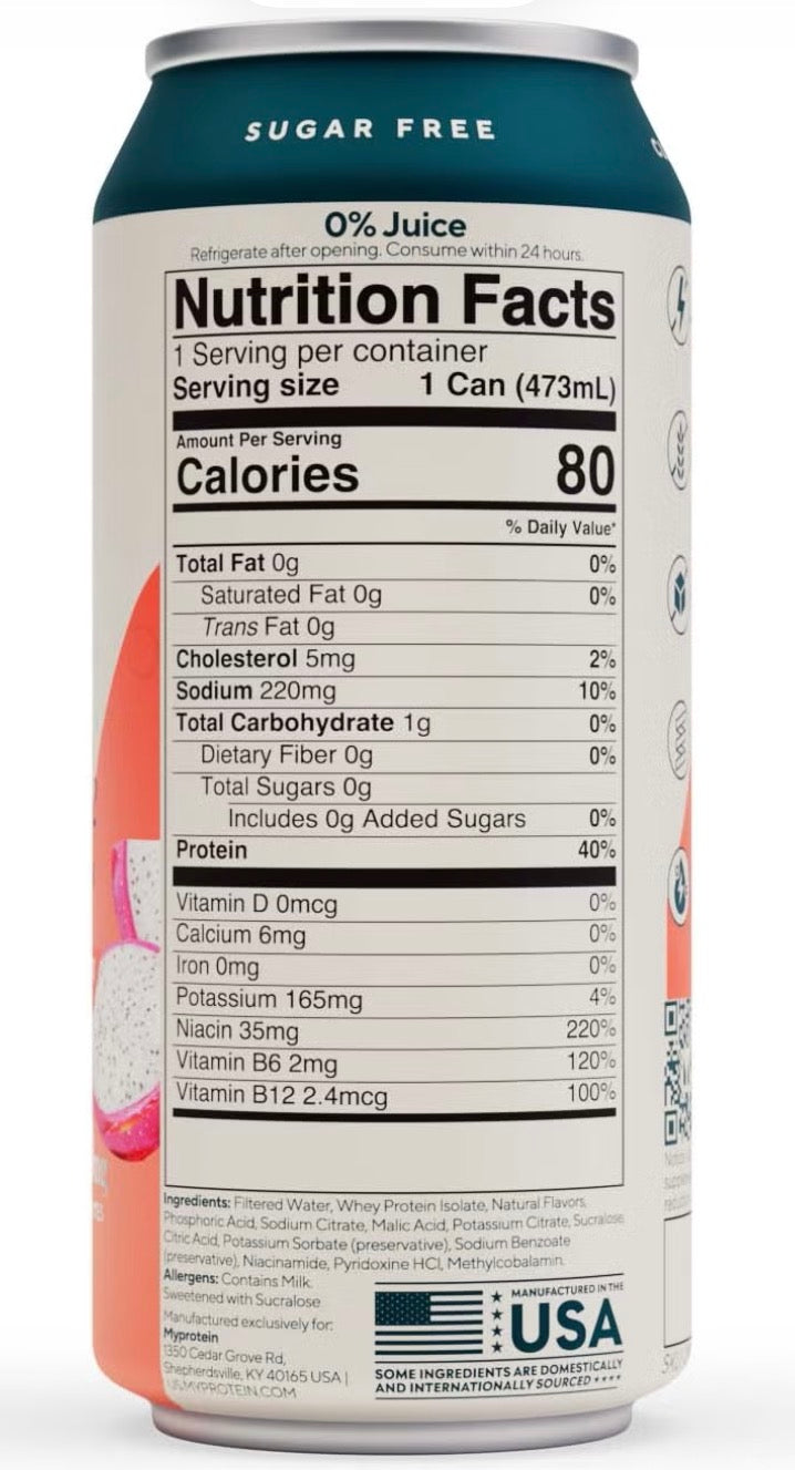 MyProtein RTD — High‑Protein. 300mg Electrolytes - Bemoxie Supplements