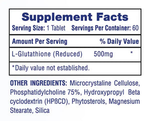 Hi tech pharma L Glutathione label