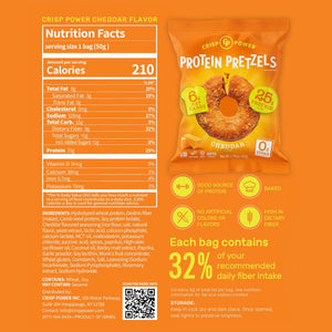 Crisp Power Protein Pretzels - Bemoxie Supplements