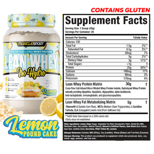 MuscleSport Lean Whey Revolution Iso Protein - Bemoxie Supplements