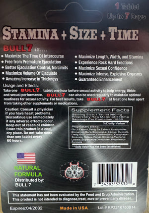 Bull 7 Platinum 70000K – Extreme Performance Enhancement Formula