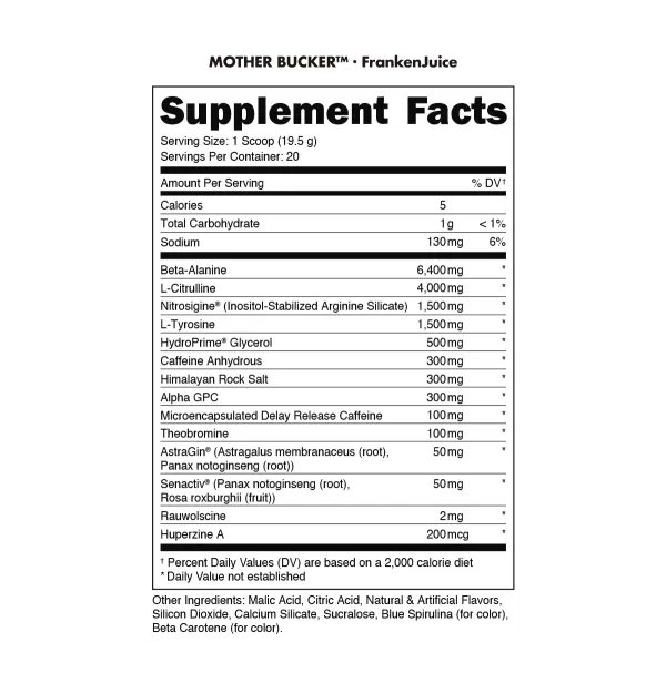 Bucked Up Mother Bucker - Bemoxie Supplements