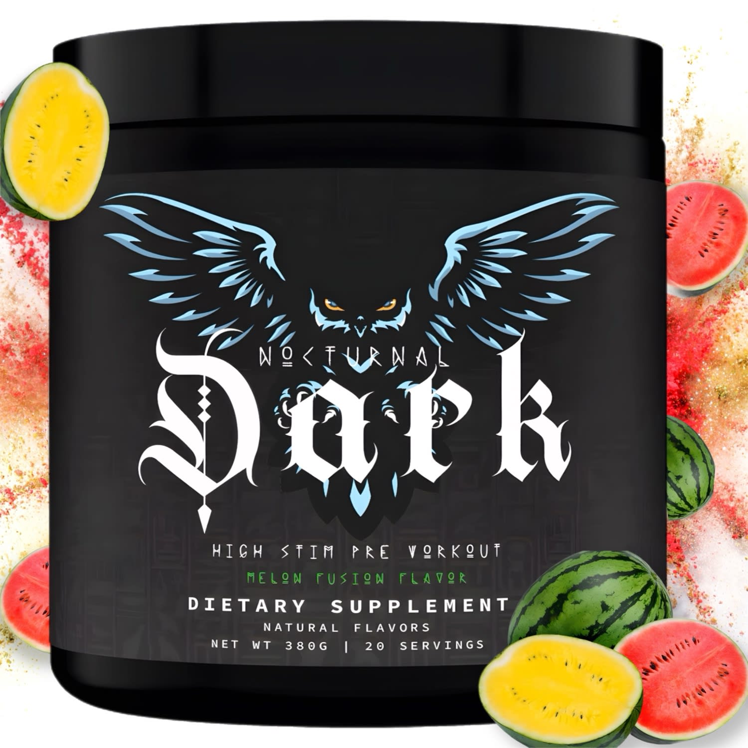 Nocturnal Labz Dark High Stim Pre Workout - Melon Fusion Flavor - Bemoxie Supplements