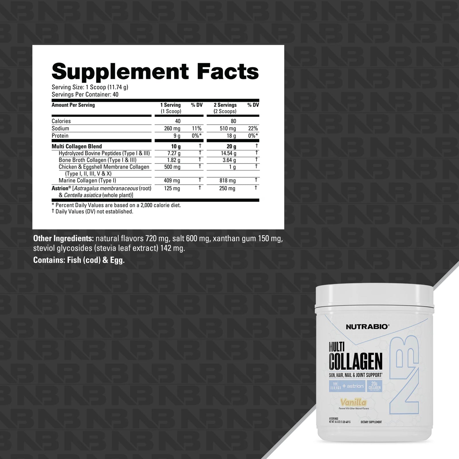 NutraBio Multi Collagen - Bemoxie Supplements