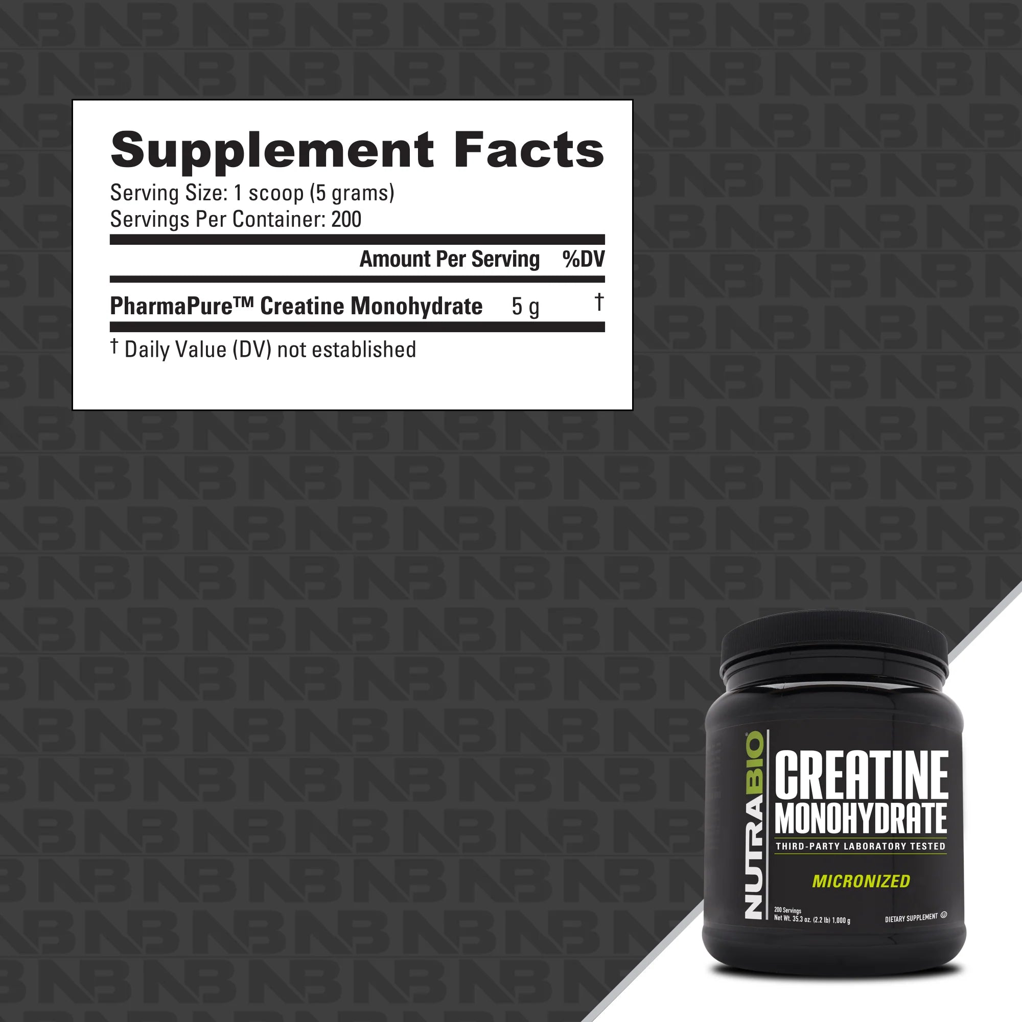 NutraBio Creatine - Bemoxie Supplements