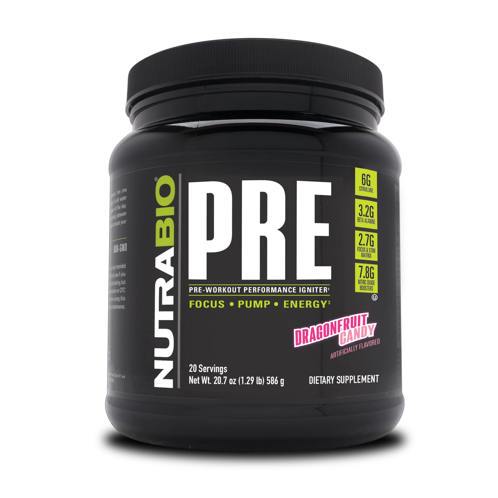 NutraBio PRE Workout - Bemoxie Supplements