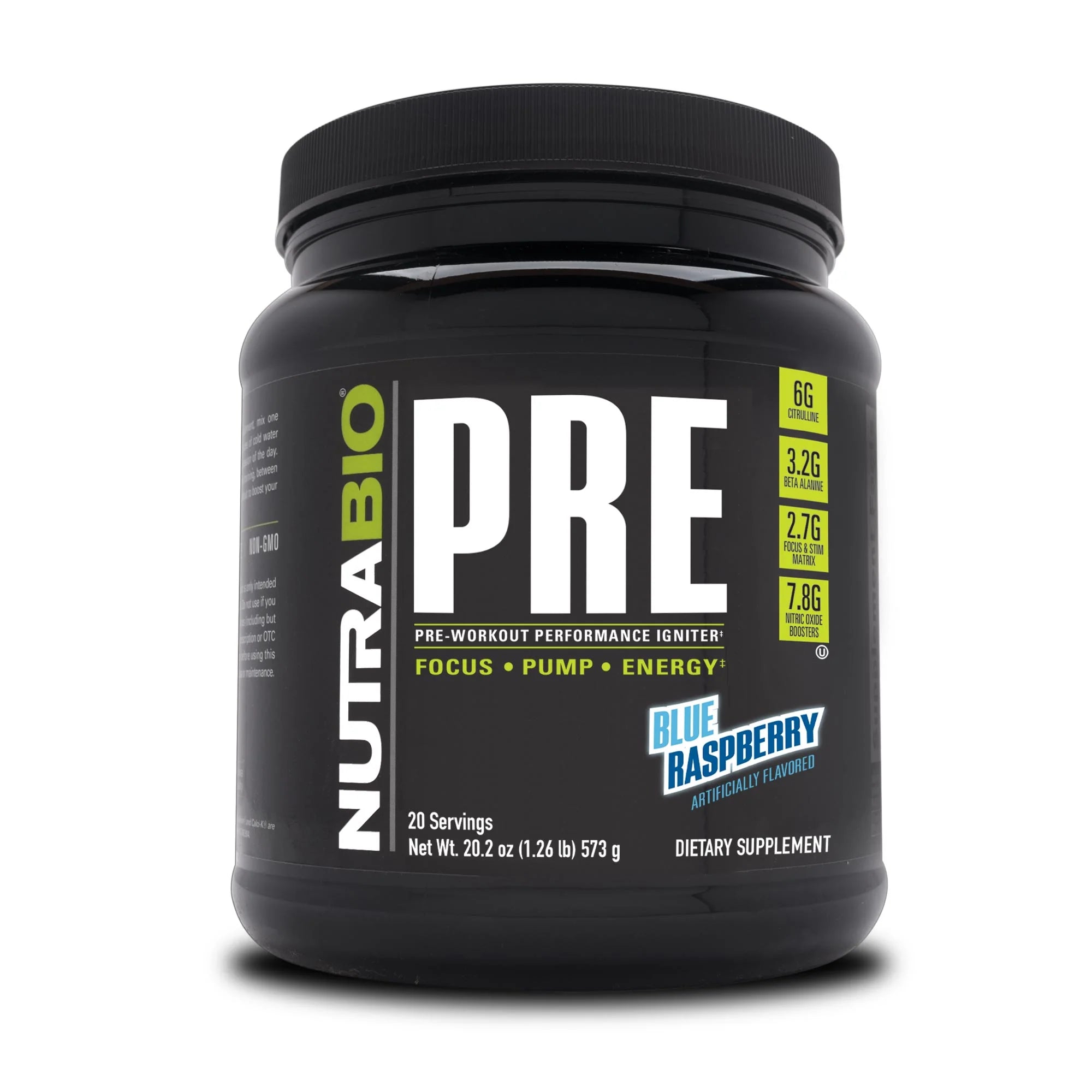 NutraBio PRE Workout - Bemoxie Supplements