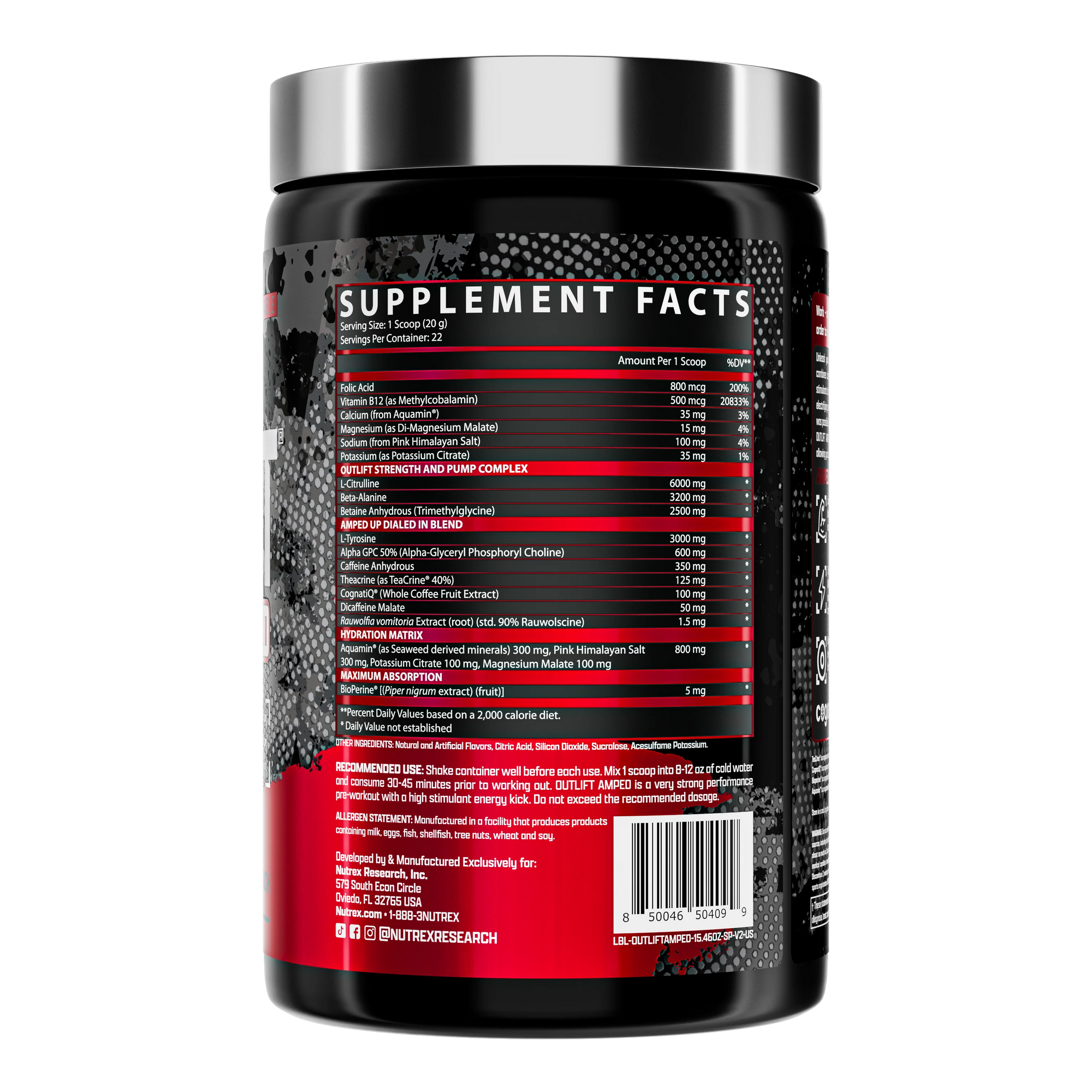 Nutrex Research Outlift Amped - Sucker Punch - Bemoxie Supplements