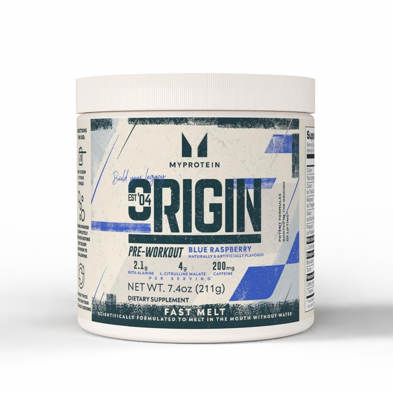 MyProtein Origin Fast Melt Pre-Workout Powder (18 Servings) - Bemoxie Supplements