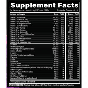BZRK Overdrive Pre Workout - Bemoxie Supplements