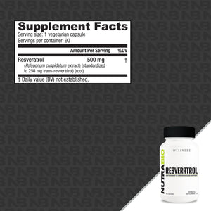 NutraBio Resveratrol - Bemoxie Supplements