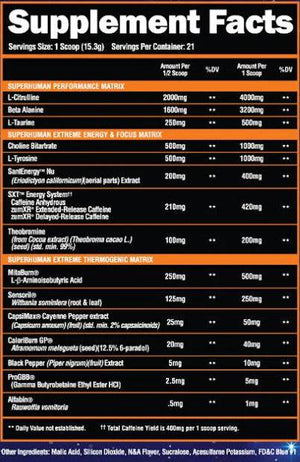 Alpha Lion Superhuman Burn Extreme - Limited Edition VOL. 28 - Bemoxie Supplements