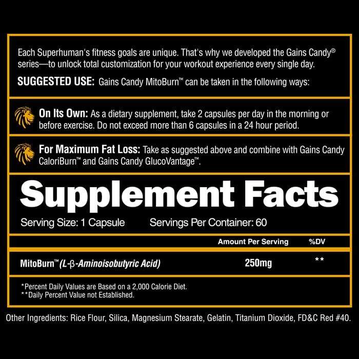 Gains Candy™ MitoBurn™ - Fat Loss Amplifier - Bemoxie Supplements