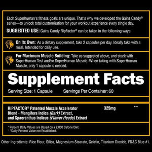 Gains Candy™ RipFactor™ - Increase Muscle Strength & Size† - Bemoxie Supplements