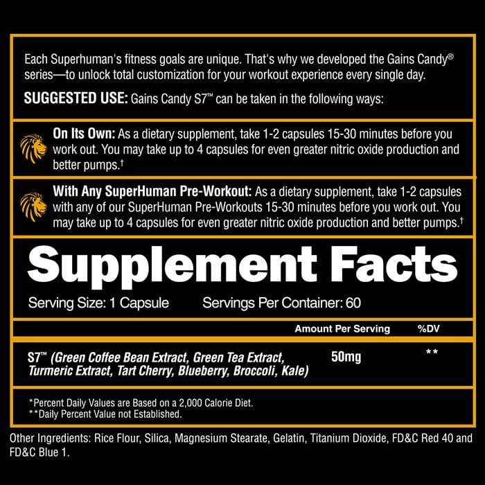Gains Candy™ S7™ - Pump & Performance - Bemoxie Supplements