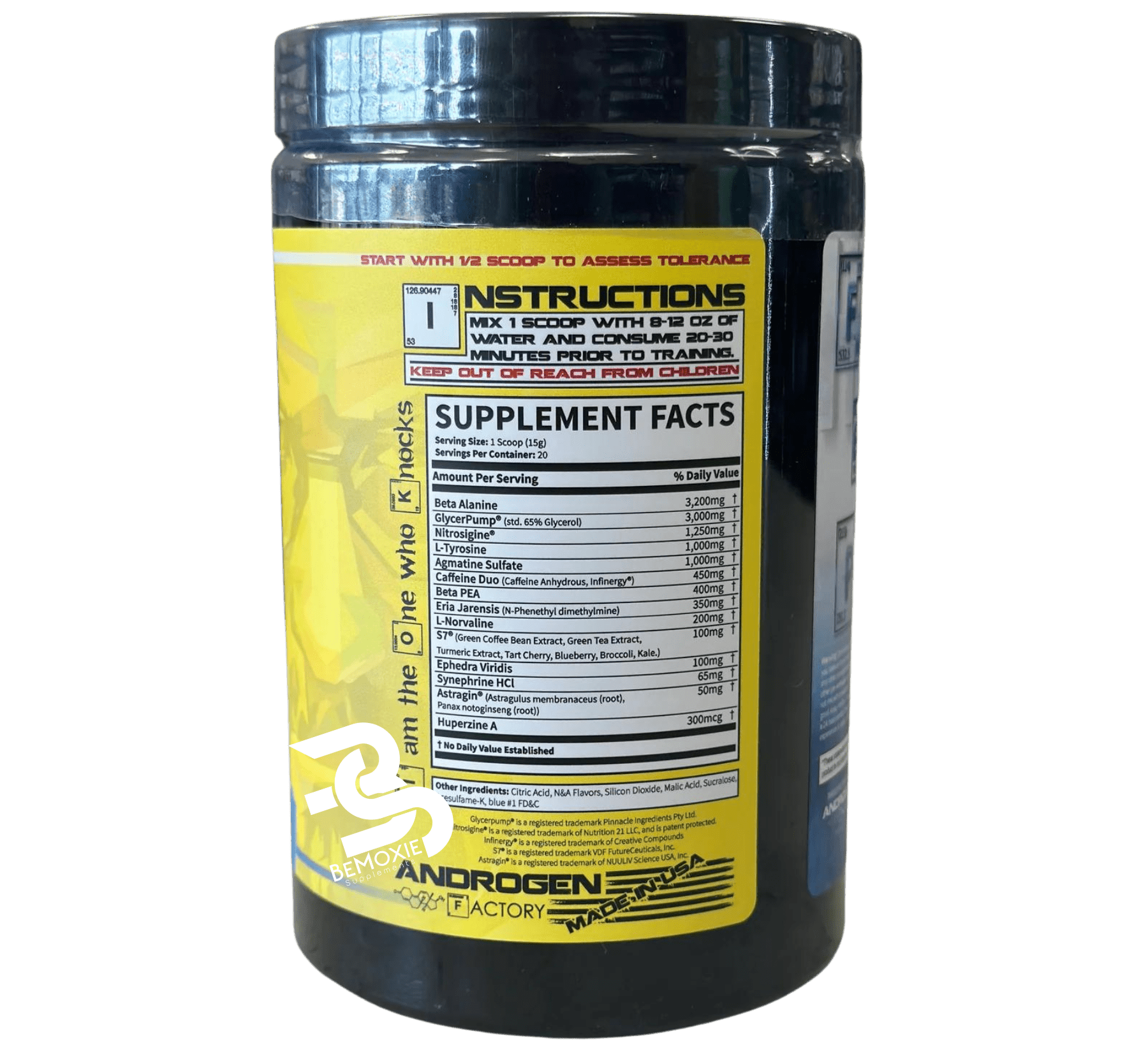 Androgen Factory - Heisenberg Pre Workout - Bemoxie Supplements