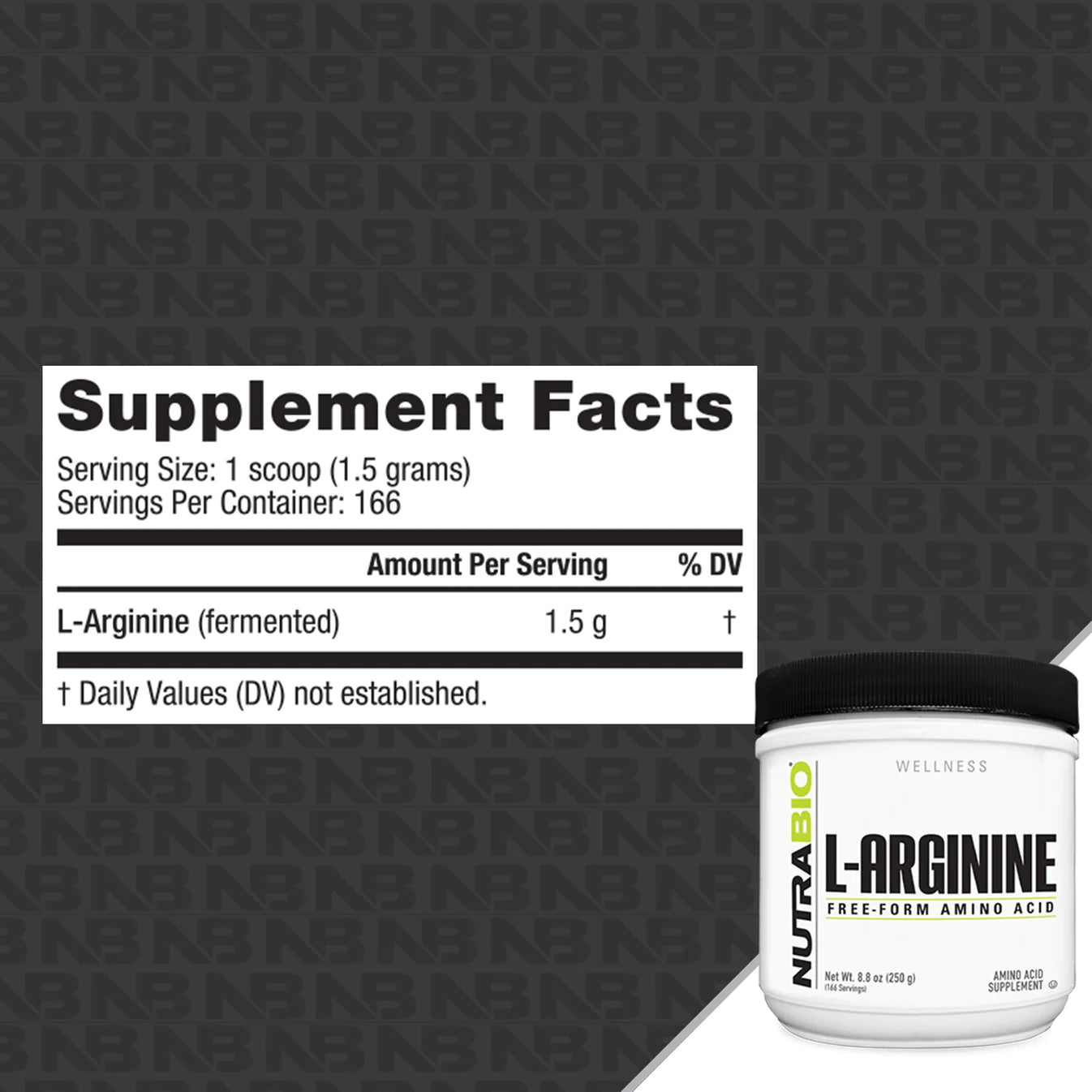 NutraBio L-Arginine - Bemoxie Supplements